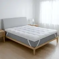 The White Stone Topper 180x200 cm con relleno de guata de 1000 g/m² | Cubrecolchón