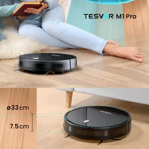 Robot aspirador, 4000 Pa, M1 Pro TRESVOR