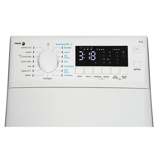Lavadora carga superior 8 kg 1250 RPM Blanco 4FET-8013 FAGOR