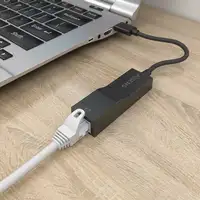AISENS Conversor USB 3.0 a Ethernet Gigabit 10/100/1000 Mbps, Negro, 15 cm