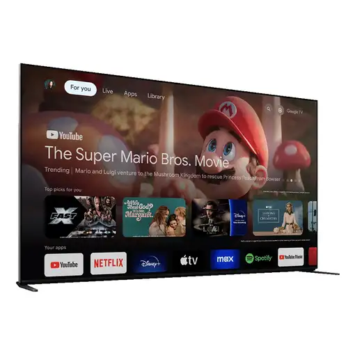 Televisor QLED 65'' 4K Ultra HD Negro Smart K65XR90PAEP SONY