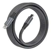 AISENS Cable USB 3.2 Gen2x2 Aluminio 20Gbps 8K@30Hz 5A 100W E-Mark, Tipo USB-C/M-U