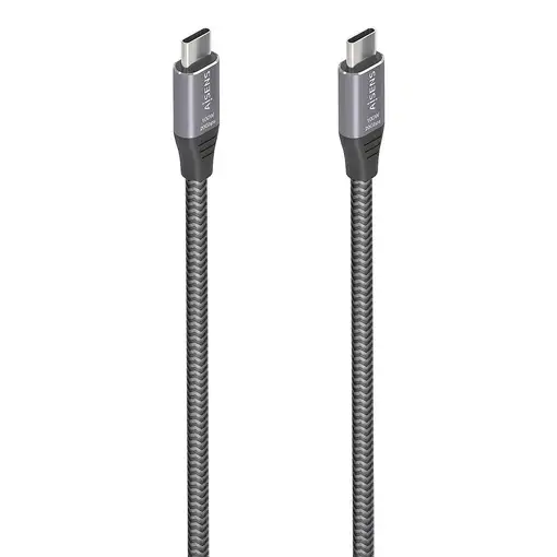 AISENS Cable USB 3.2 Gen2x2 Aluminio 20Gbps 8K@30Hz 5A 100W E-Mark, Tipo USB-C/M-U