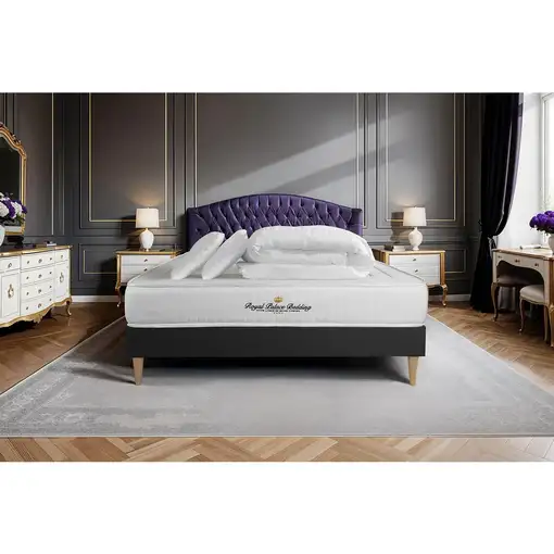 Pack cama completa - Colchón 160x200cm + Somier con láminas (kit) + 2 almohadas +