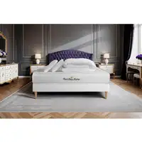 Pack cama completa - Colchón 140x190cm + Somier con láminas (en kit) + 2 almohadas