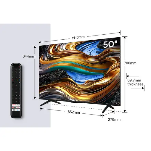 TCL P75 50P755 Televisor 127 cm (50\) 4K Ultra HD Smart TV Wifi Titanio