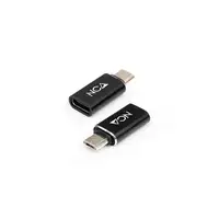 Nanocable Adaptador Micro USB a USB-C, Micro B/M- USB-C/H, Negro