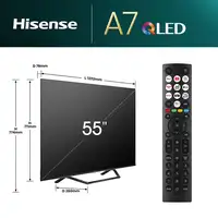 Televisor QLED 55'' 4K Ultra HD Gris Smart 20013993 HISENSE