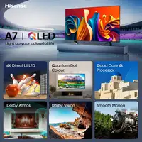 Televisor QLED 55'' 4K Ultra HD Gris Smart 20013993 HISENSE