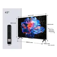 TCL P6K 43P6K Televisor 109,2 cm (43\) 4K Ultra HD Smart TV Wifi Metálico