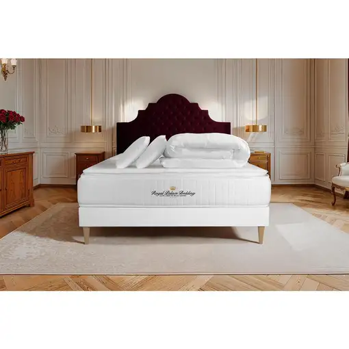 Pack cama completa - Colchón 180x200cm + Somier con láminas (kit) + 2 almohadas +