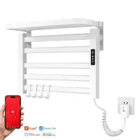 Yoevu- Toallero eléctrico blanco, 100W, pantalla LCD táctil, control WiFi y Alexa