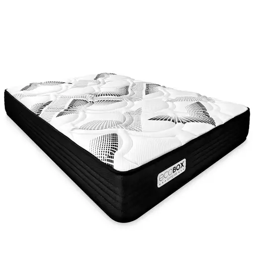 Colchón 140x180 Muelles Ensacados + Viscoelástica Eco Box Firmeza Media Colchón 140x180 Muelles Ensacados + Viscoelástica Eco Box Firmeza Media