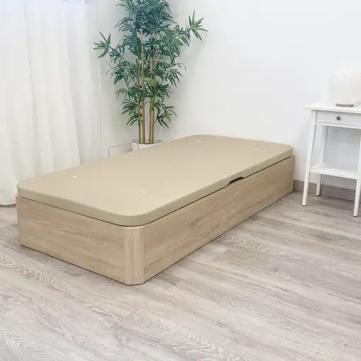 Canapé Abatible Apertura Lateral 105x200,Gran Capacidad, Montaje Incluido, Cambria