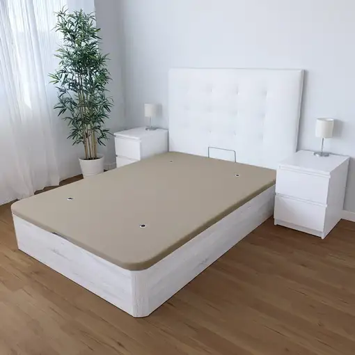 Canapé Abatible 135 x 180 Reforzado Gran Capacidad con Montaje Incluido, Polar