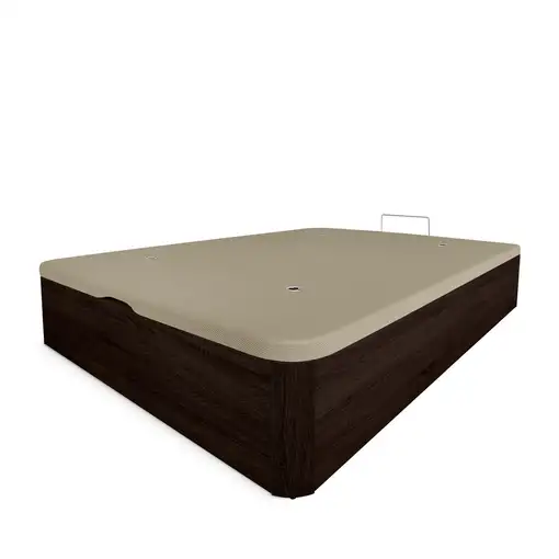 Canapé Abatible 135 x 190 Reforzado Gran Capacidad con Montaje Incluido, Wengué