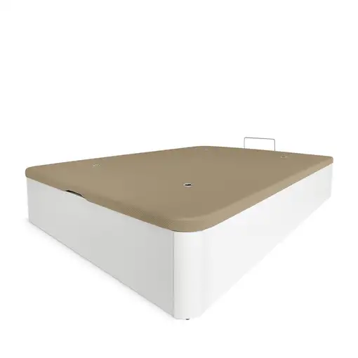 Canapé Abatible 150 x 200 Reforzado Gran Capacidad con Montaje Incluido, Blanco