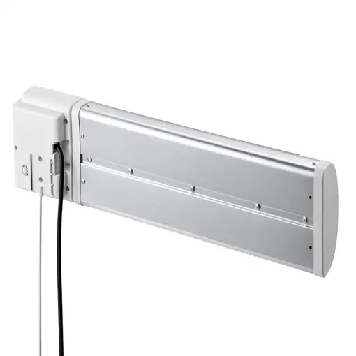 Calefactor halógeno blanco para baño 1200W, Heaty B1200 PURLINE