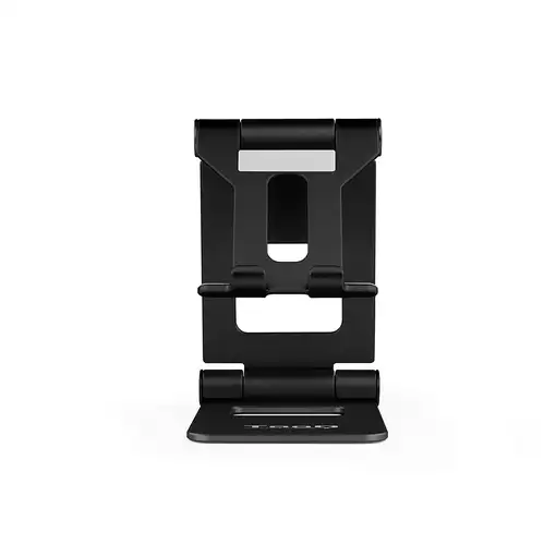TooQ Soporte de sobremesa ajustable para teléfono / tablet hasta 10”, Negro