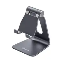 AISENS Soporte De Sobremesa Tamaño M Ajustable (1 Pivote) Para Movil / Tablet, Gri