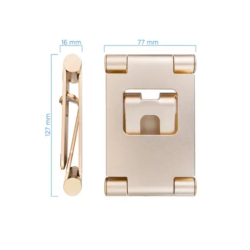 TooQ Keops Soporte pasivo Teléfono móvil/smartphone, Tablet/UMPC Oro