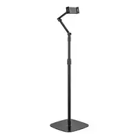 AISENS Soporte de suelo universal ajustable (3 pivotes) para tablet, Negro