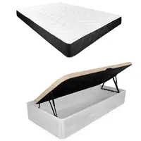 Pack 105x200 Colchón Juno + Canapé Apertura Lateral Montaje Incluido Color Polar