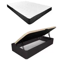 Pack 105x190 Colchón Juno + Canapé Apertura Lateral Montaje Incluido Color Wengué