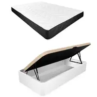 Pack 105x200 Colchón Juno + Canapé Apertura Lateral Montaje Incluido Color Blanco