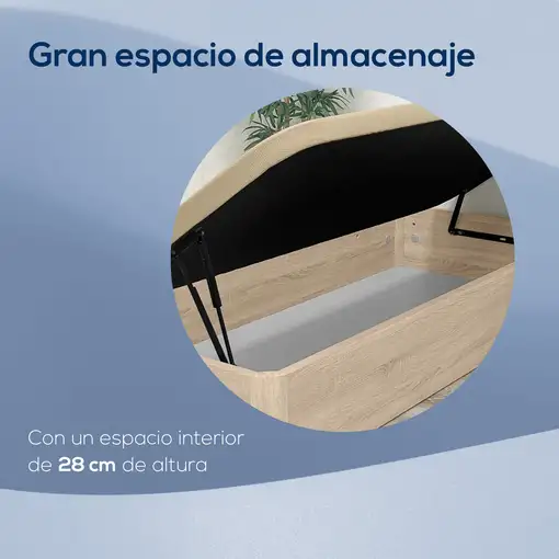 Pack 105x200 Colchón Juno + Canapé Apertura Lateral Montaje Incluido Color Cambria