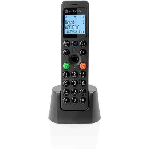 Motorola DOT201 Teléfono DECT Identificador de llamadas Negro