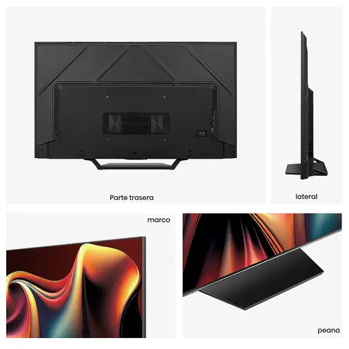Hisense 55U7NQ Televisor 139,7 cm (55\) 4K Ultra HD Smart TV Wifi Gris 500 cd / m²