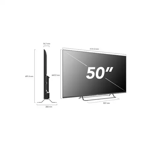 Televisor DLED 50'' 4K Ultra HD Gris Smart 50UG02V SMART-TECH