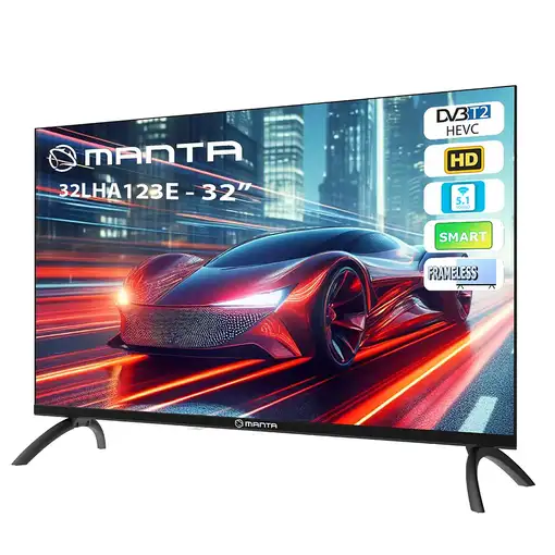 Manta 32LHA123E Televisor 81,3 cm (32") HD Smart TV Wifi Negro 180 cd / m²