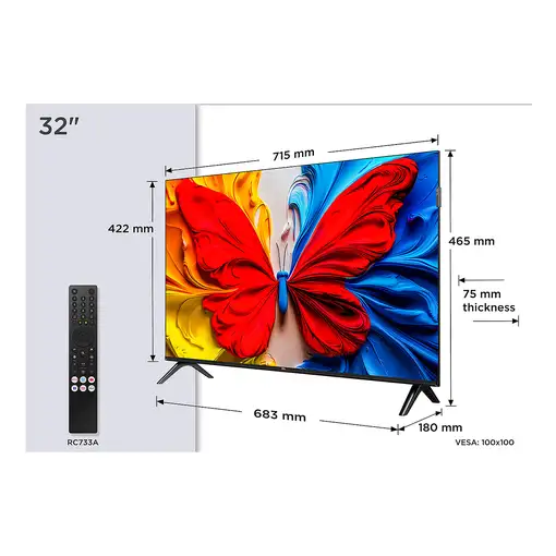 TCL 32S5K Televisor 81,3 cm (32\) Full HD Smart TV Wifi Negro