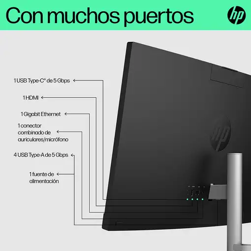 HP 24-cr0161ns AMD Ryzen™ 5 7520U 60,5 cm (23.8'') 1920 x 1080 Pixeles PC todo en u