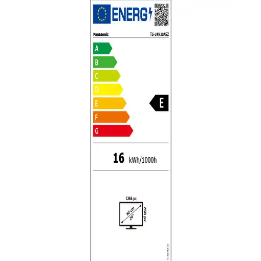 Panasonic TS-24N30AEZ Televisor 61 cm (24") HD Negro