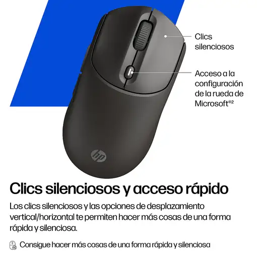 HP Ratón inalámbrico negro 405 silencioso
