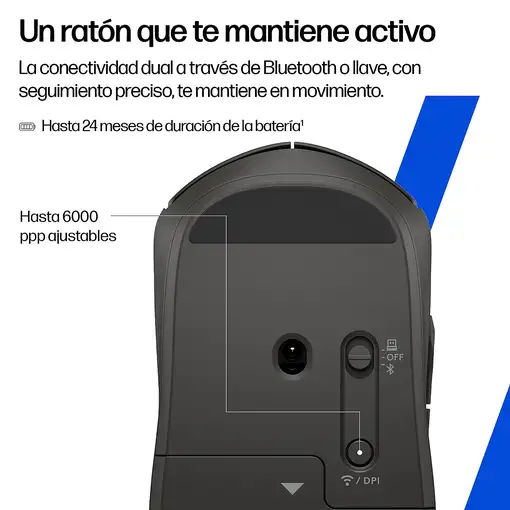 HP Ratón inalámbrico negro 405 silencioso