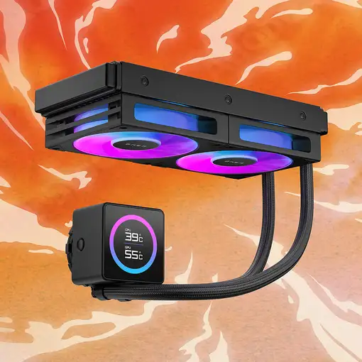 HP Refrigerador líquido LCD modular OMEN de 240 mm: negro