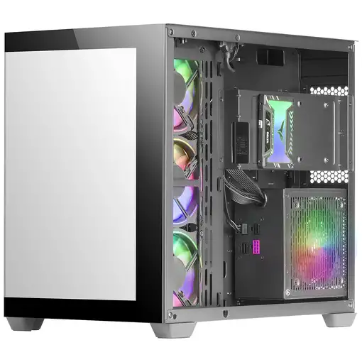 Mars Gaming MCV4 Negra, Torre Gaming Custom XXL E-ATX, Ventana Cristal Templado La