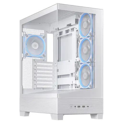 ASUS A31 Plus TG ARGB WHITE Midi Tower Blanco
