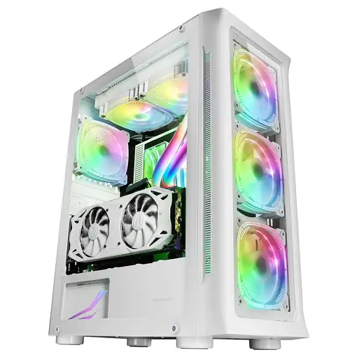 Mars Gaming MC-NEO, Torre Gaming XXL E-ATX, Ventana Lateral y Frontal Cristal Temp