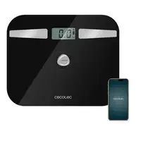 Cecotec Surface Precision EcoPower 10200 Smart Healthy Plaza Negro, Plata Báscula