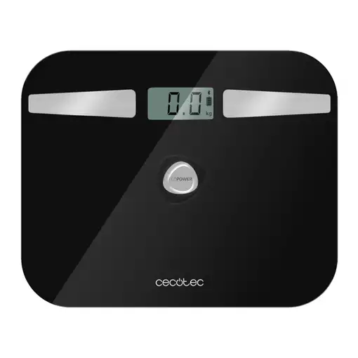 Cecotec Surface Precision EcoPower 10200 Smart Healthy Plaza Negro, Plata Báscula