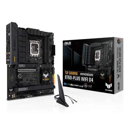 ASUS TUF GAMING B760-PLUS WIFI D4 Intel B760 LGA 1700 ATX ASUS TUF GAMING B760-PLUS WIFI D4 Intel B760 LGA 1700 ATX