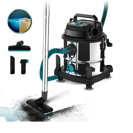 Cecotec Conga Rockstar Wet & Dry Steel Max 20 L Aspiradora de tambor Seca y húmeda