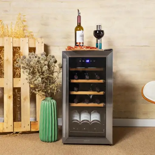 Cecotec Vinoteca GrandSommelier 1550 Inox Compressor