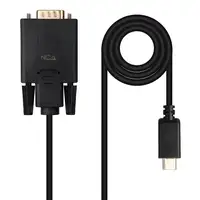 Nanocable Cable Conversor USB-C/M a VGA/M, 1.8 m, Negro