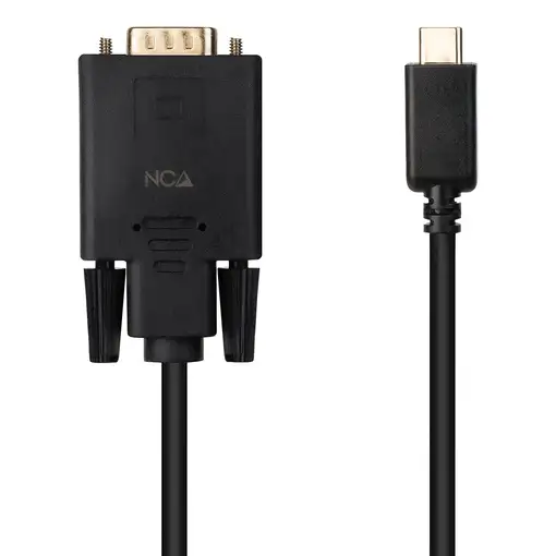 Nanocable Cable Conversor USB-C/M a VGA/M, 1.8 m, Negro